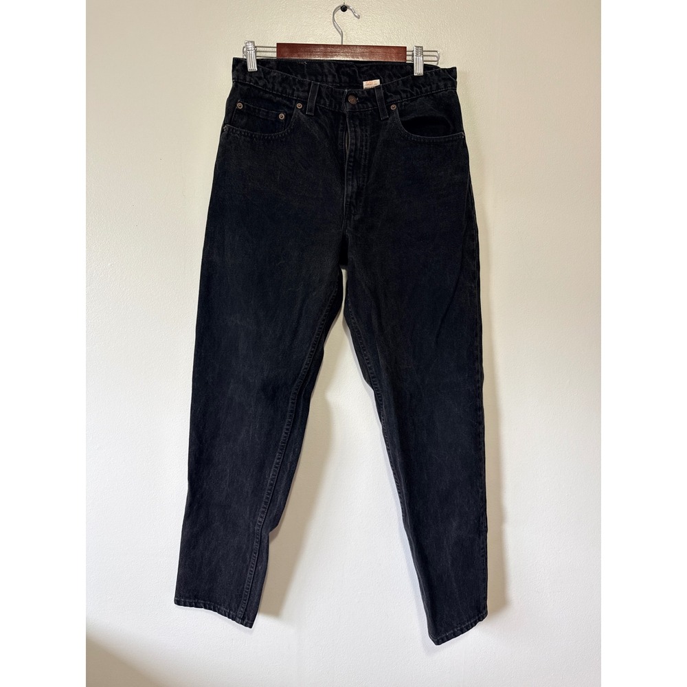 Vintage Levis 550 Relaxed Fit Tapered Leg Black Jeans USA Made 33x32 Mens